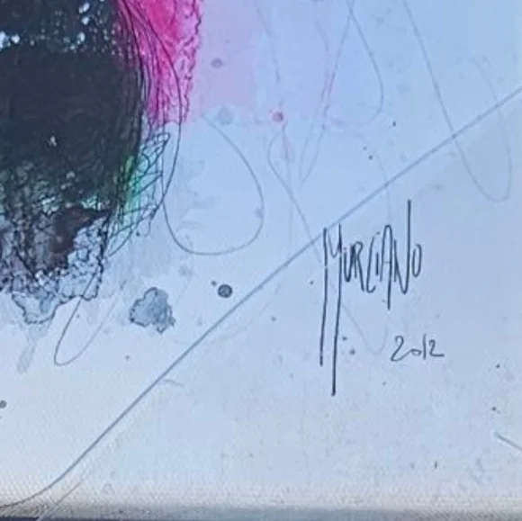 Lane Todd by Stupell - Colorful Vibrant Abstract Portrait Art Canvas Faux Wood - Picture 3 of 10